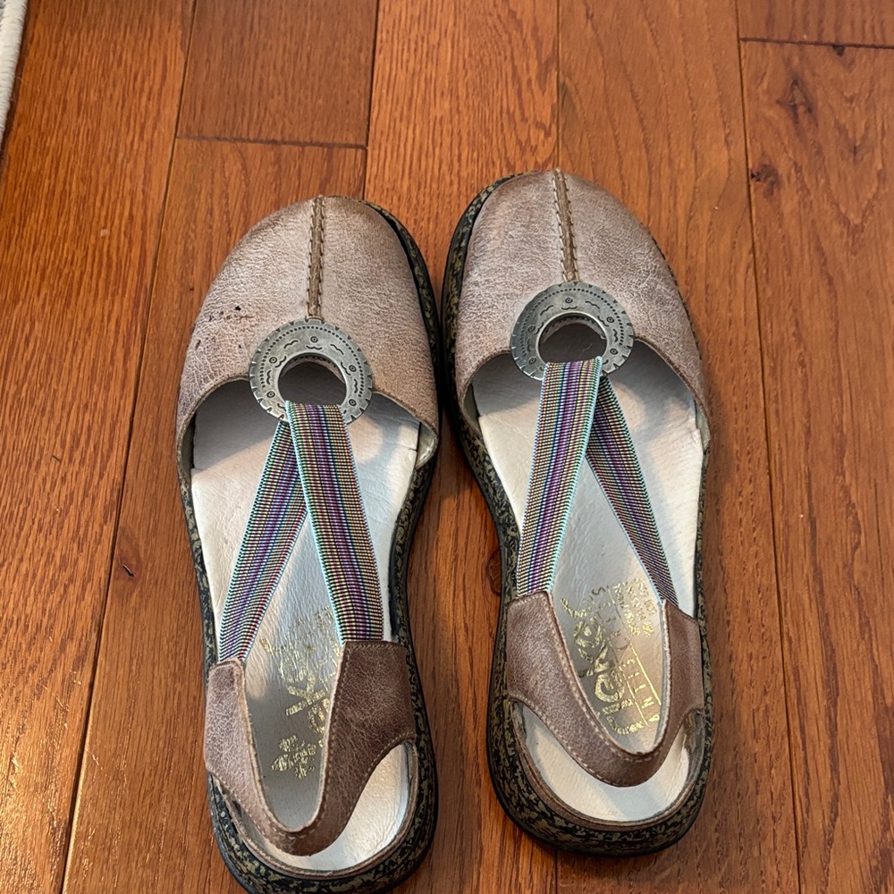 Rieker Sandal with Rainbow Strap